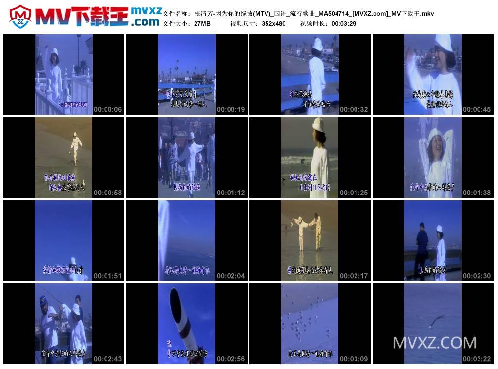 张清芳-因为你的缘故(MTV)_国语_流行歌曲_MA504714